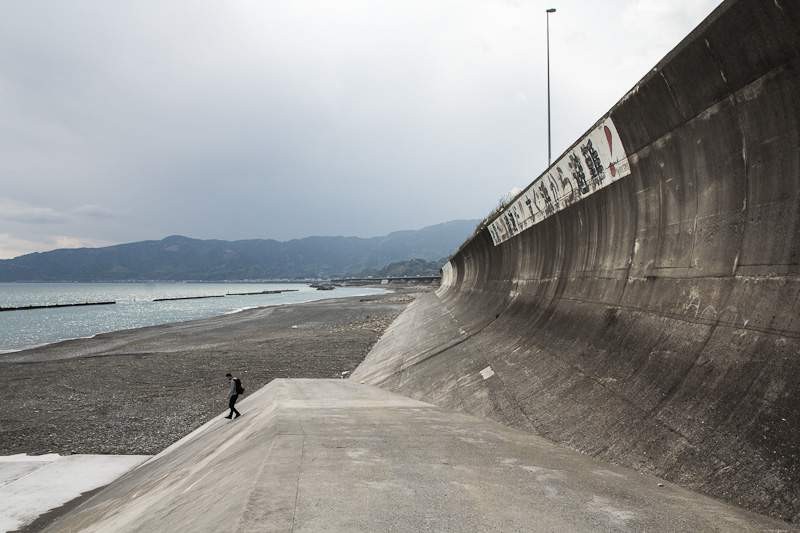Image de digue anti-tsunami